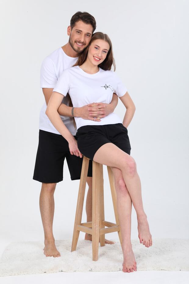 Erkek Yazlık Şortlu Pijama Takımı Çift Kombini Yapılabilir. - 8