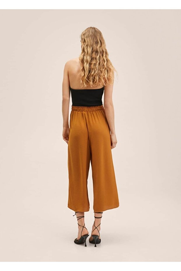 Kemerli Culotte Pantolon - 4