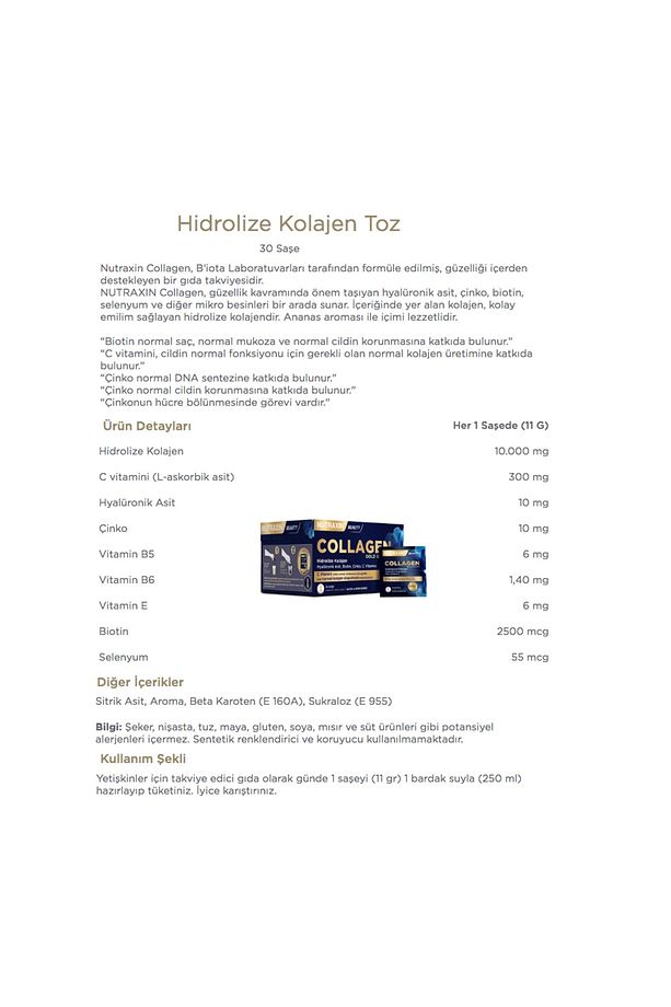 Collagen 30 Saşe 10000 Mg+ Kadınlar Ve Erkekler Için Multivitamin&mineral Takviyesi - 2