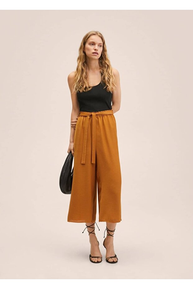 Kemerli Culotte Pantolon - 2