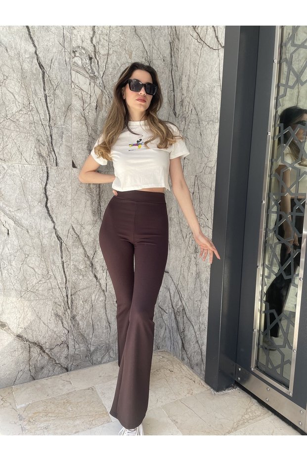 Women's Spanish Leg Ribbed Leggings