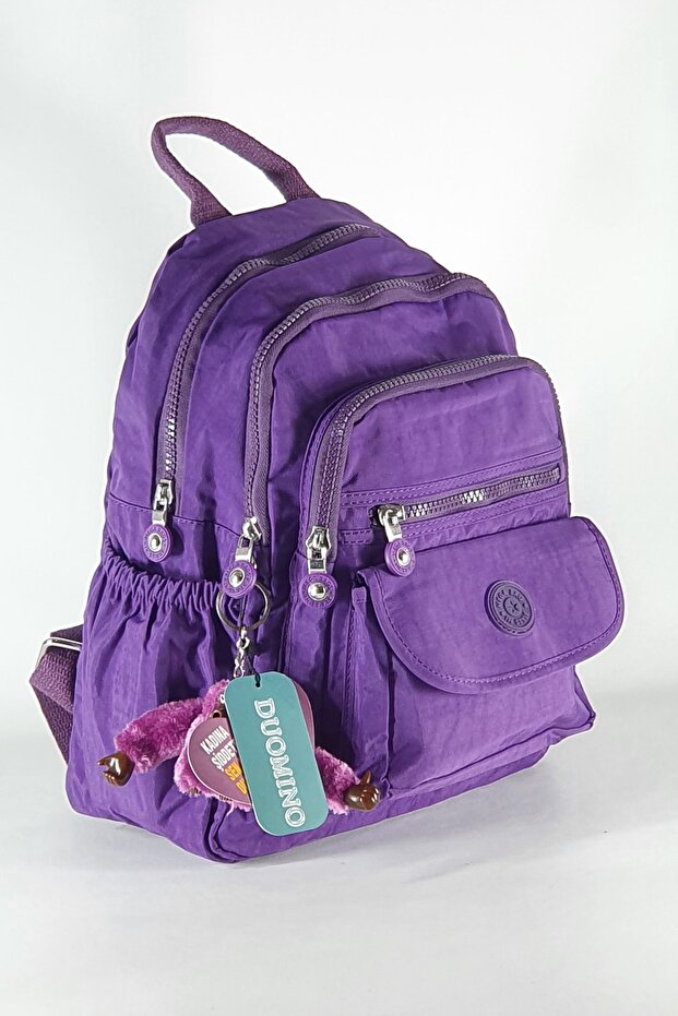 Women's Purple Backpack Daily Use Wrinkle Waterproof Wrinkle 12'' inch 35x30x15 cm Nemo Group