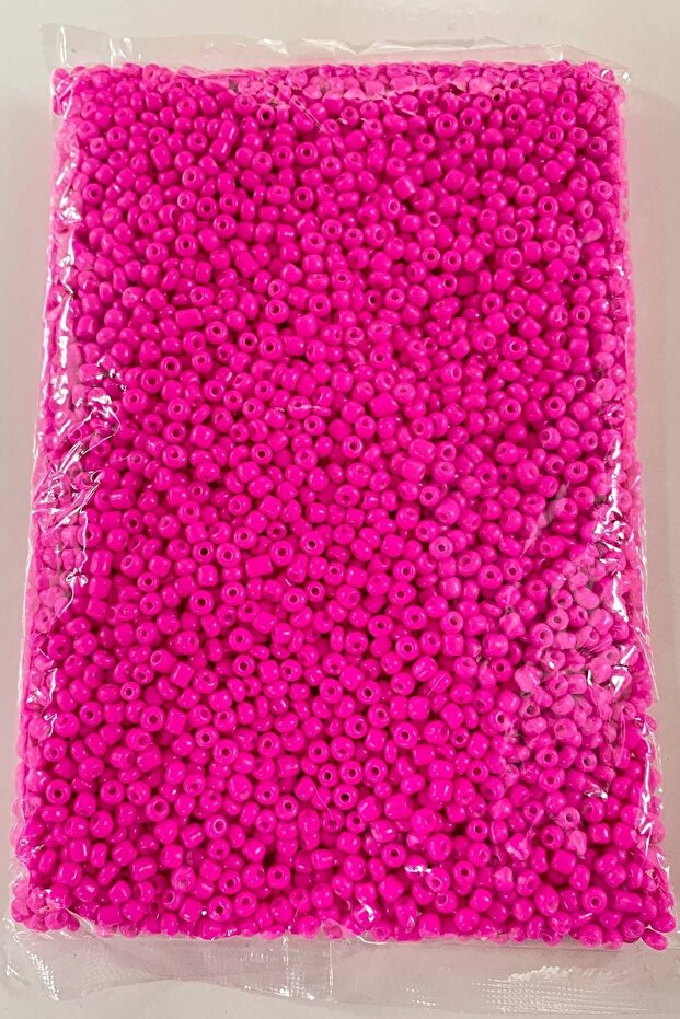 Beads Assortment Neon Fuchsia Sand Beads 4 mm 500 Gr – Beads, Stylish Design, Women's Accessory – Beads