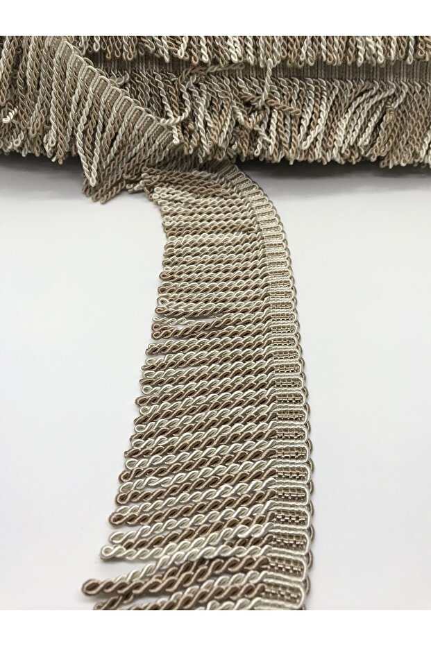 Cream Mink Bouillon Fringe Tassel – Special Design, Accessory, Quality Production, Eye-Catching Style – Dekorati