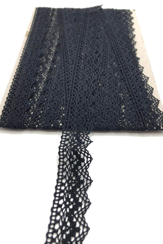 Black Kopanaki Cotton Lace – Special Design, Accessory, Quality Production, Eye-Catching Style – Decorative Ş