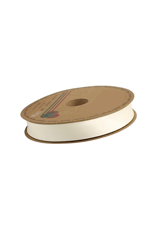 Cream Satin Piping 2 cm 25 Meters – Special Design, Accessory, Quality Production, Eye-Catching Style – Ribbon