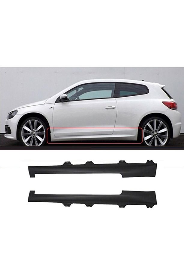 Vw Scirocco Mk3 R Marşpiyel Seti Boyasız 2008 - 2017 Abs Plastik Uyumlu - 1