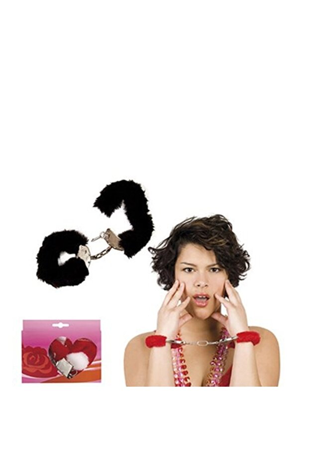 Siyah Peluş Kelepçe - 1