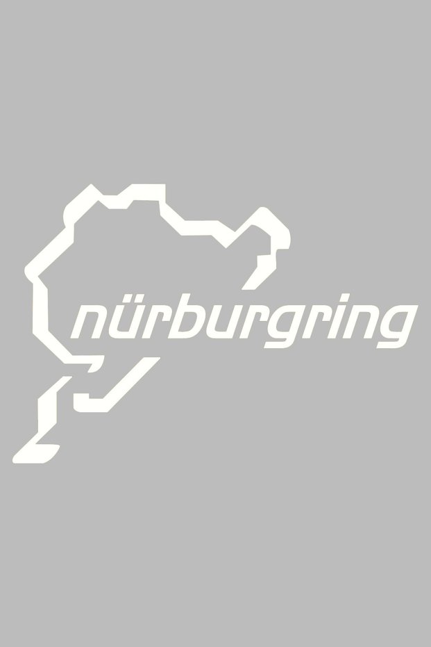 Nürburgring Sticker 15x9 Cm White Color