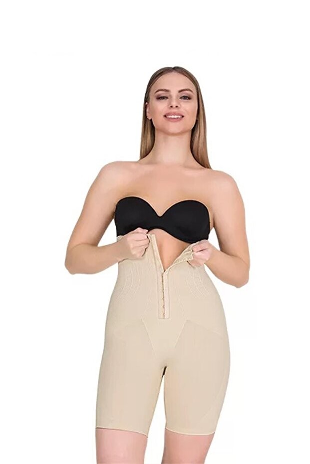 Women's Agraphed High Waist Long Leg Tan Corset 2215