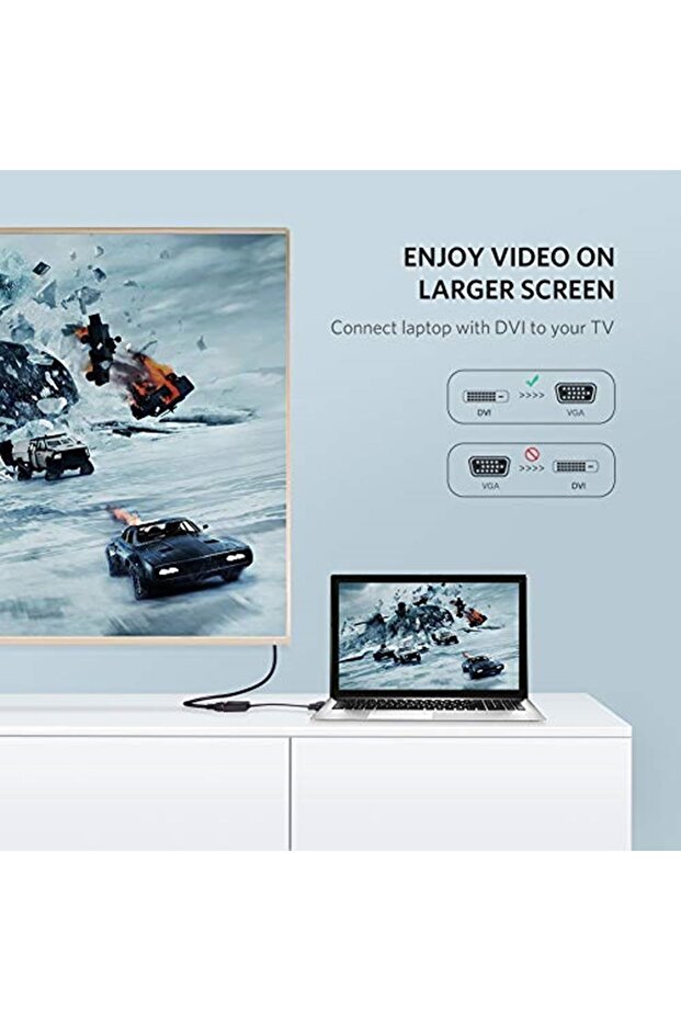 Dvı Erkek To Vga 24+1 Dişi Dönüştürücü Adaptör - 2
