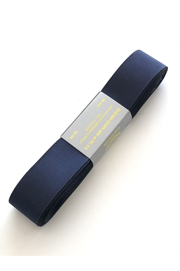 Navy Blue Grosgrain Ribbon 3 cm 10 m – Decorative Ribbon, Stylish Design, Women's Accessory – Decorative Ribbon