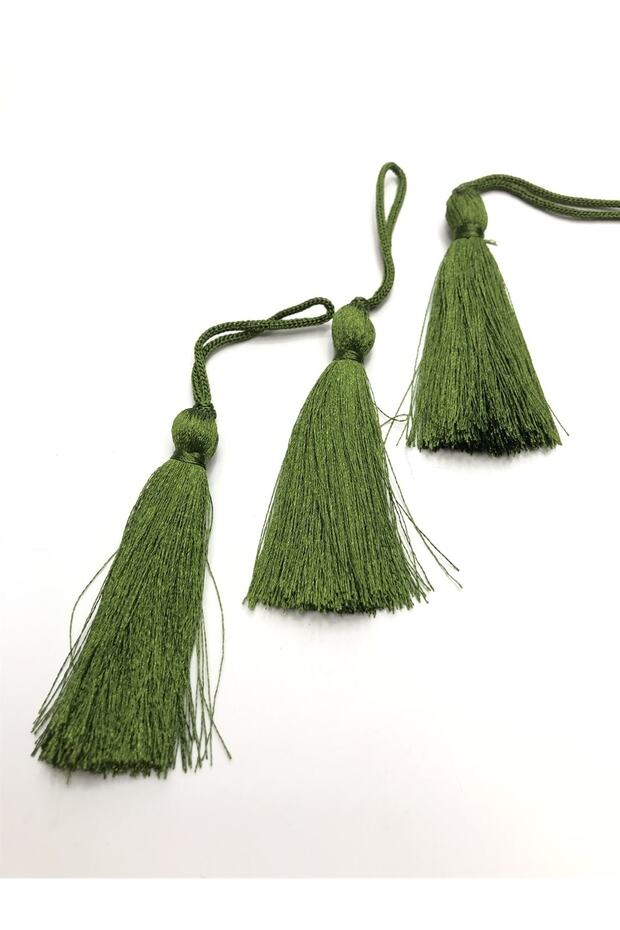 Green Single Tassel 10 Pieces 7 cm – Special Design, Accessory, Quality Production, Eye-Catching Style – Decorat