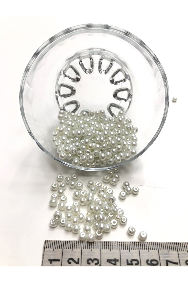 White Glass Pearl Beads 4 mm – Beads, Stylish Design, Women's Accessory – Beads