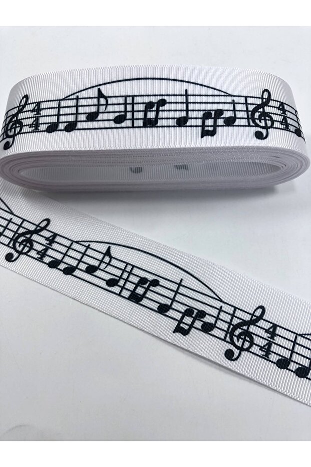 ملاحظة منقوشة الشريط الأبيض Grosgrain - 2