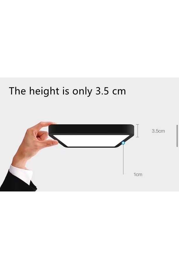 Led Plafonyer Mat Siyah Panel Led Avize Gün Işığı Uzun Ömürlü 1.sınıf Led Yüksek Işık - 2
