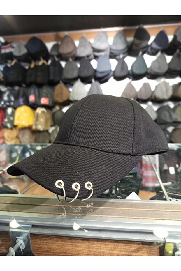 3 Ring Piercing Unisex Basic Hat - 1
