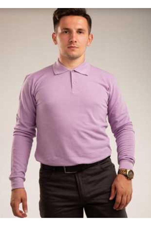 Unisex Long Sleeve Polo Neck T-shirt