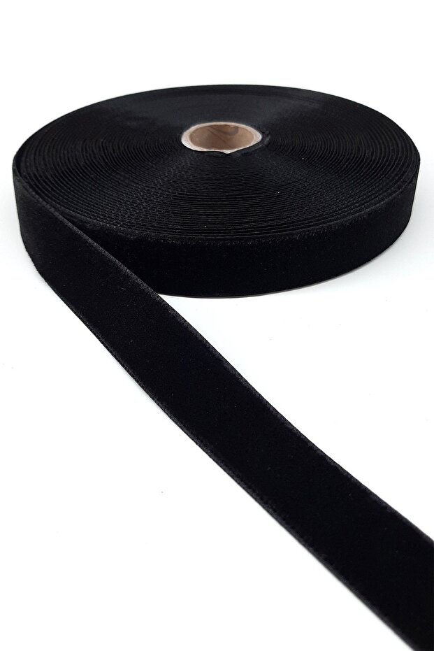 Black Velvet Ribbon 2 cm 3 Meters - Special Design, Accessory, Quality Production, Eye-Catching Style - Kurde