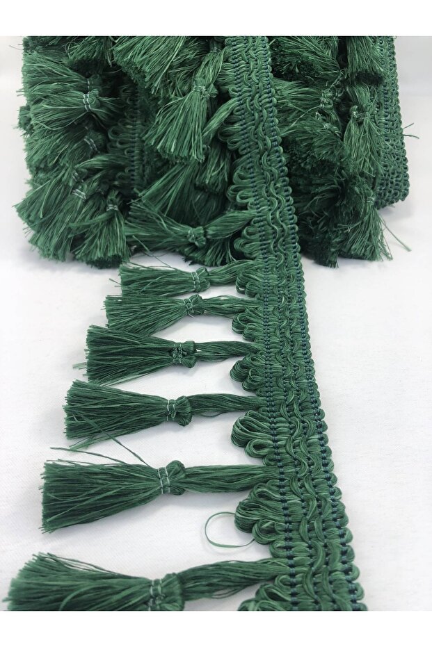 Dark Green Knotted Fringe Tassel – Special Design, Accessory, Quality Production, Eye-Catching Style