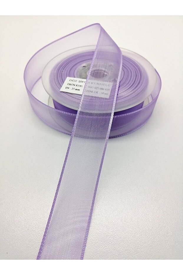 Lilac Chiffon Ribbon 2.5 cm 3 Meters – Special Design, Accessory, Quality Production, Eye-Catching Style – Kurde