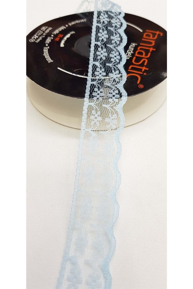 Types of Lace Baby Blue Lace Ribbon 2.5 cm – Ribbon, Stylish Design, Women's Accessory – Ribbon