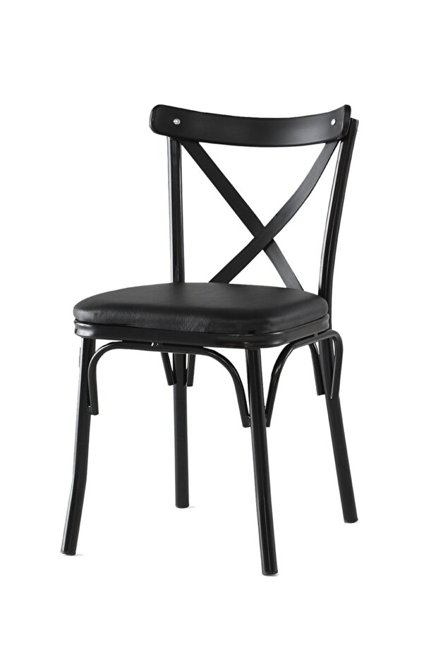 4 Adet Yonca Pedli Çapraz Sandalye - 2