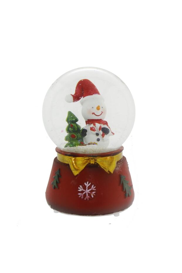 8x12cm Müzikli Işıklı Kar Küresi Kardan Adamlı Yılbaşı - 2