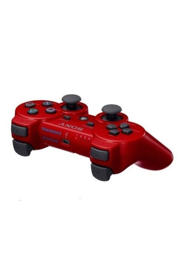 Ps3 Joystick Ps3 Kol Kırmızı Şarj Kablosu Ile Birlikte - 3
