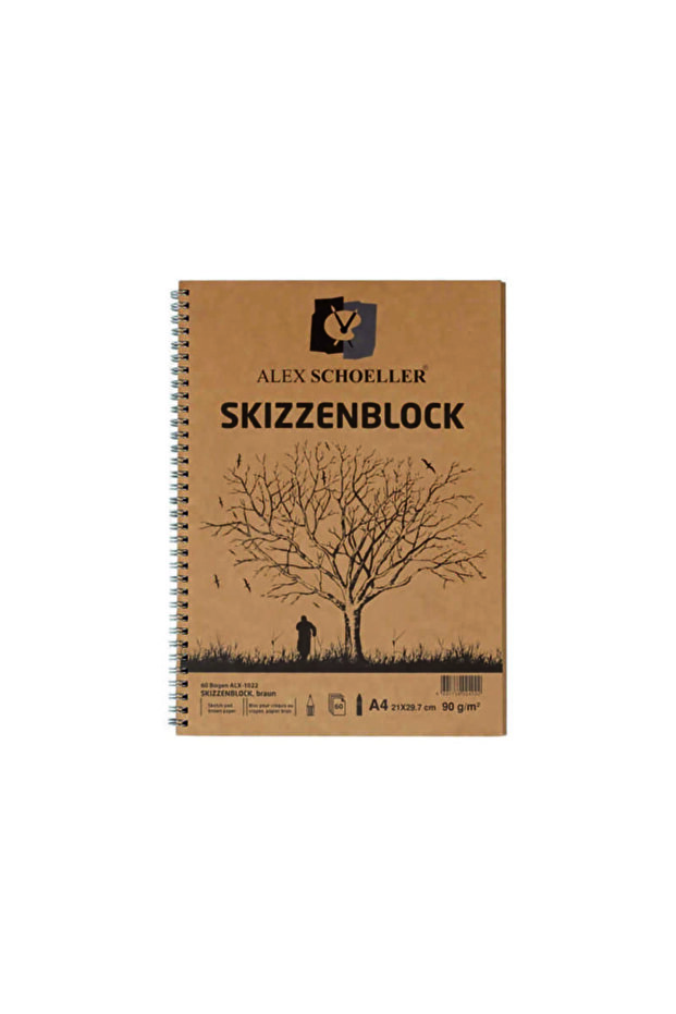 Kraft Sketch Block A4 Top Spiral 90 Gr60 Yp