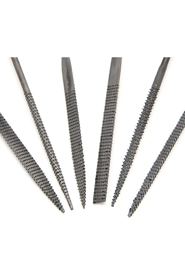 Mini Eğe Seti 6 Parça Ahşap Oyma Hobi Seti Törpü Eğe Ahşap Eye - 6