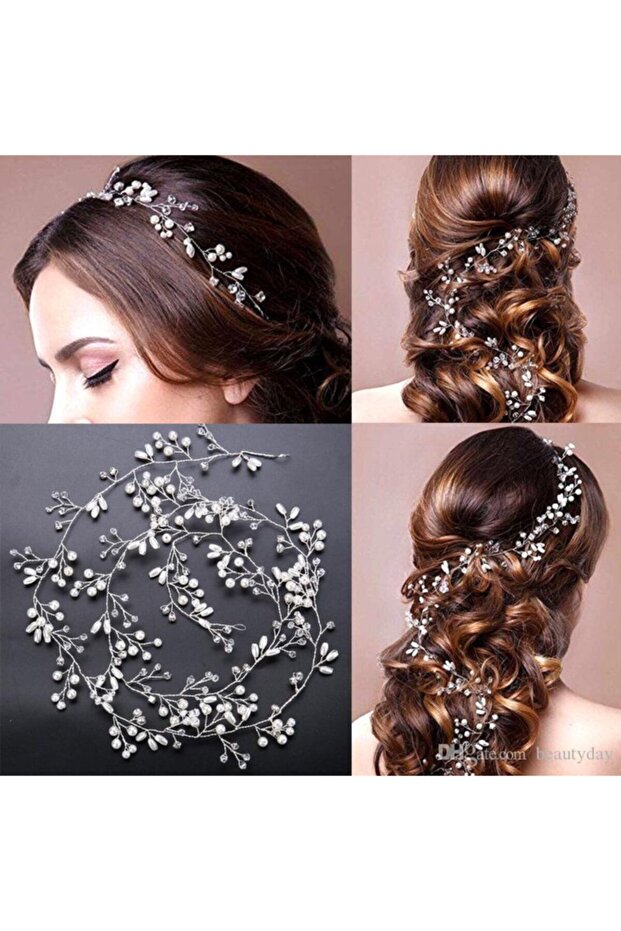 40 cm Bridal Tiara,Bridal Hair Accessory Long Bridal Hair Accessory