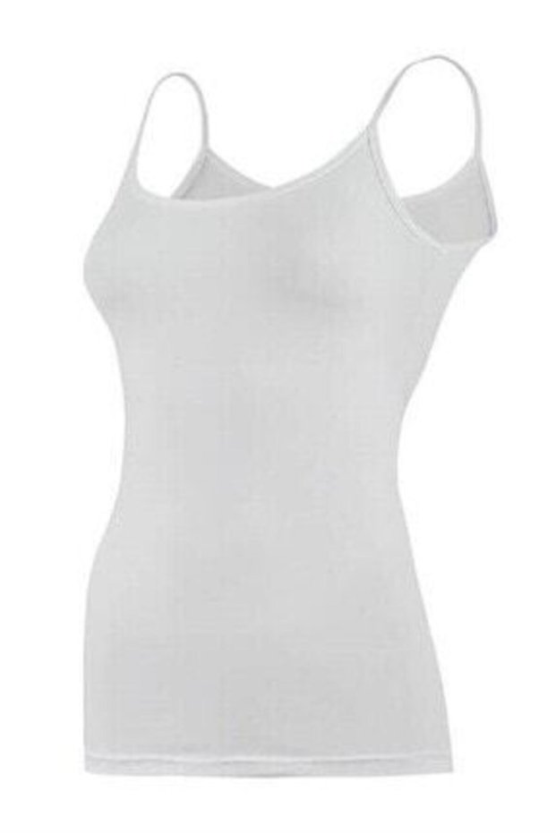 Women's White Ribbed Matte Piping Rope Strap Athlete 6 Pack