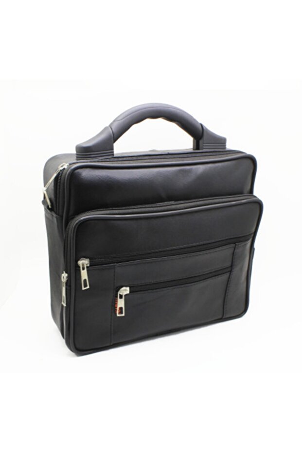 Genuine Leather Mini Size Briefcase - 1