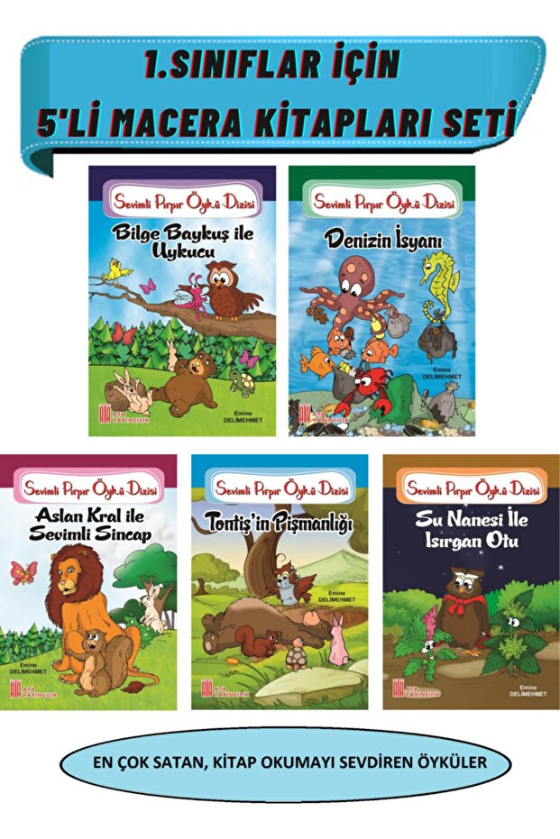 5 Colorful Adventure Books for 1St Class