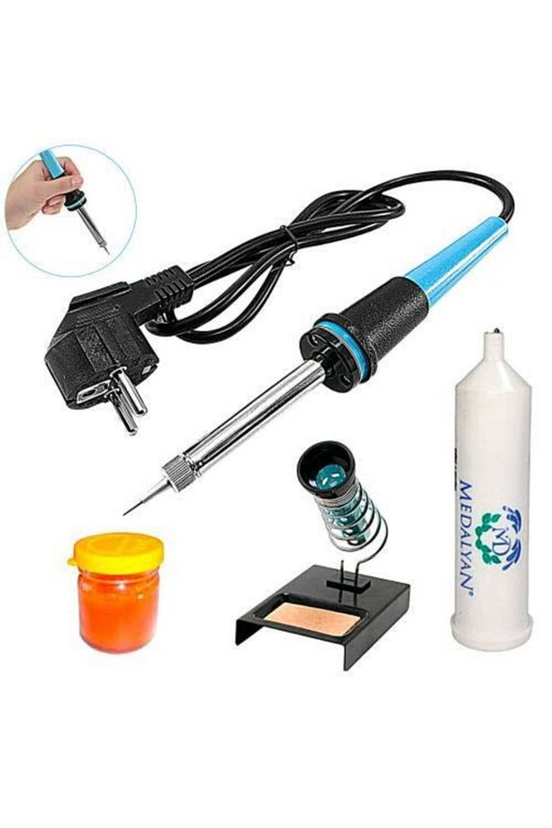 Kalem Havya Full Set 60 Watt Lehim Makinası + Lehim Standı + Lehim Pastası + Lehim Teli Havya Seti - 3