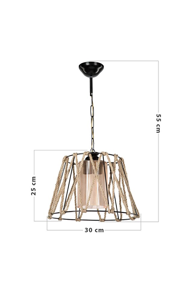 Gezegen Tekli Optik Bal Camlı Avize - 4
