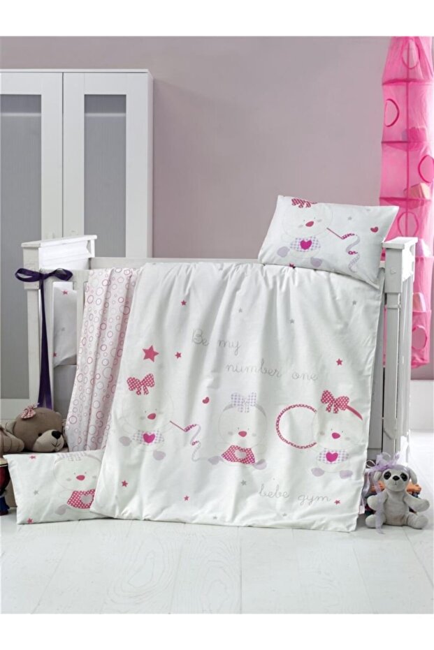 Baby Sleeping Set 100% Cotton (with Quilt and +2 Pillows)
