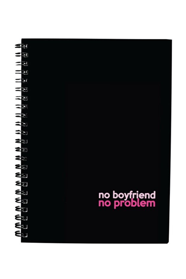 Gift - N098 A5 Design Spiral Notebook - No Boyfriend