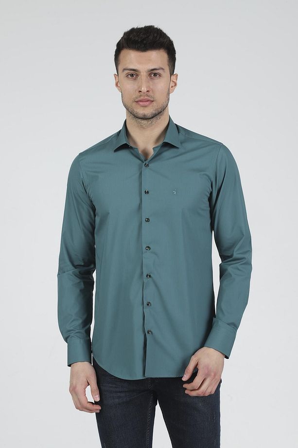 Slim Fit Uzun Kollu Erkek Gömlek 360-db09 - 2
