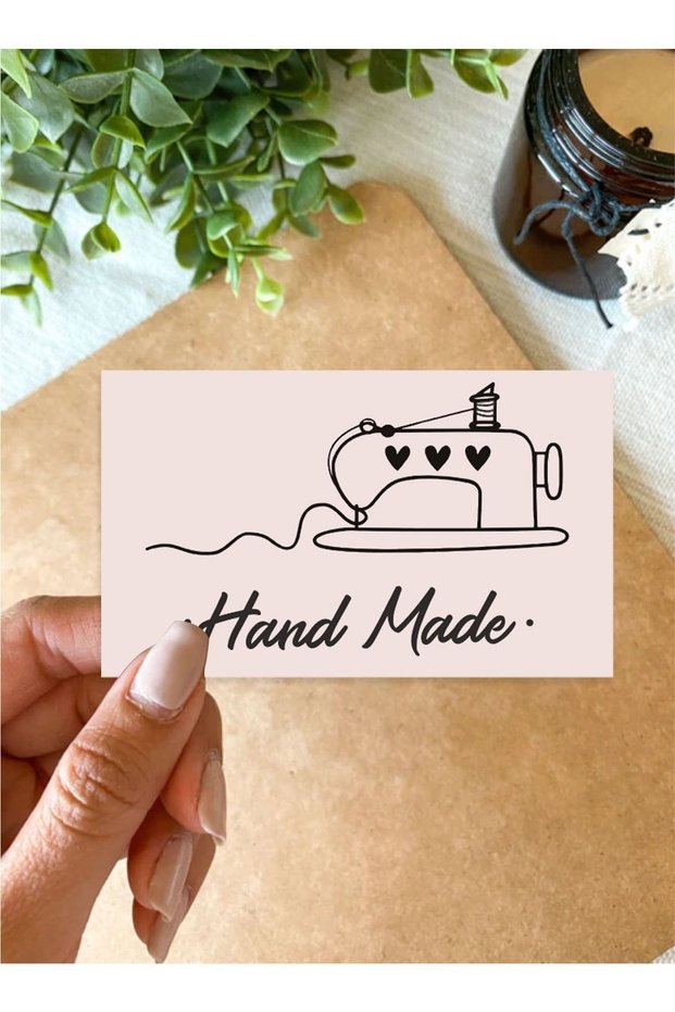 Hand Made Sticker 5x3 Cm 72 Pieces