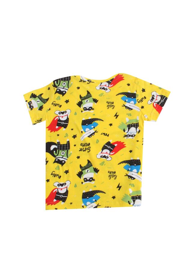 طقم علوي سفلي أصفر للجنسين Mbhy01b - 5