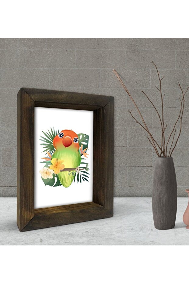 هدية ديكور إطار من الخشب الصلب الطبيعي 15x20 سم-61