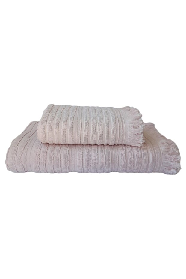 Ora Jacquard Bathroom Towel Set, 2 Pieces - 90x150 cm + 50x90 cm