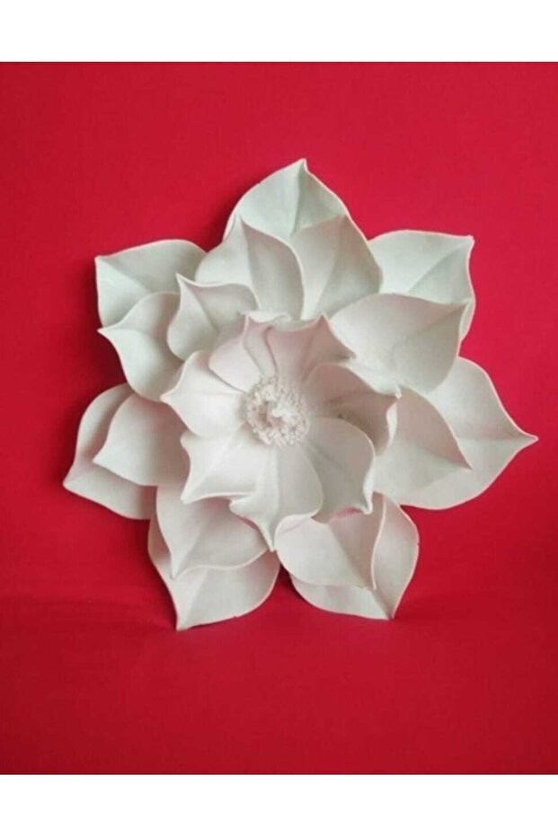 Hand Dekor Ham Polyester Dekoratif Çiçek Tabak Objesi - 1