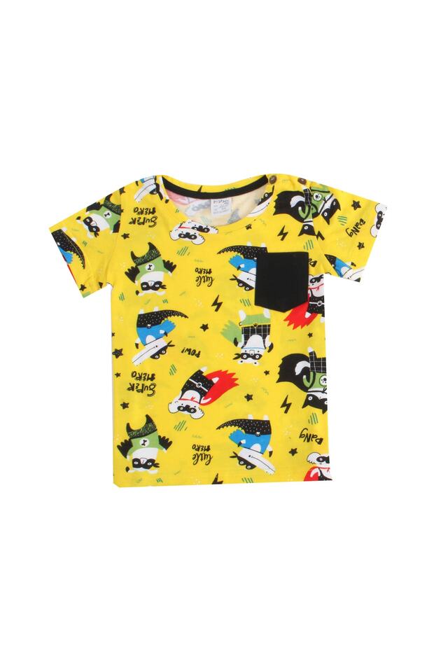 طقم علوي سفلي أصفر للجنسين Mbhy01b - 2