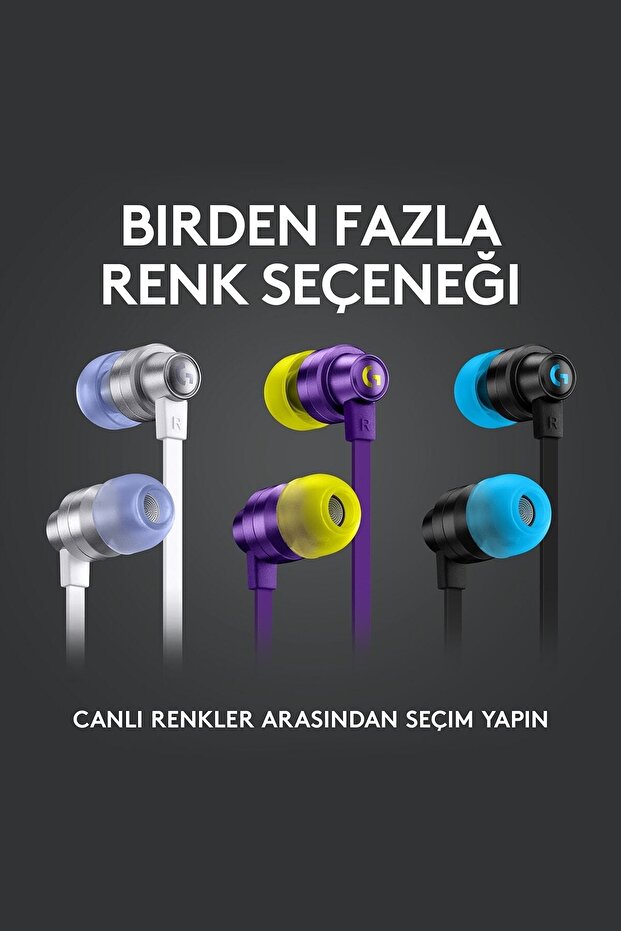 G G333 Kulakiçi Mikrofonlu Stereo Oyun Kulaklığı - Mor - 4