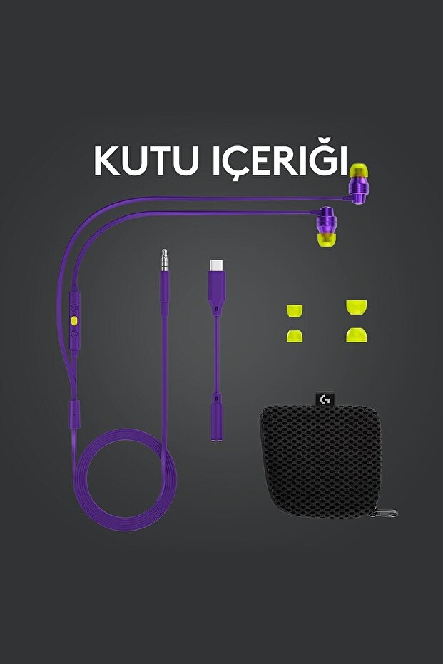 G G333 Kulakiçi Mikrofonlu Stereo Oyun Kulaklığı - Mor - 5