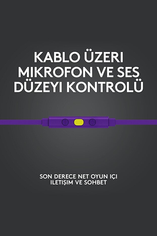 G G333 Kulakiçi Mikrofonlu Stereo Oyun Kulaklığı - Mor - 7