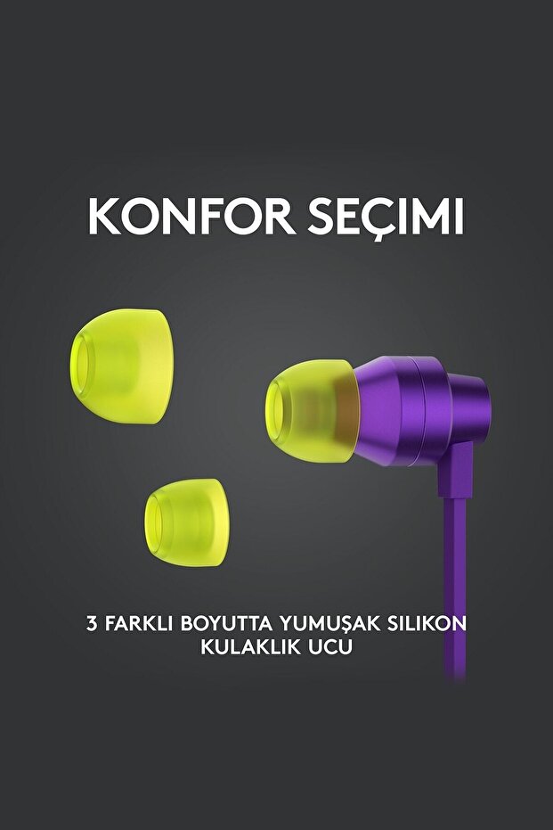 G G333 Kulakiçi Mikrofonlu Stereo Oyun Kulaklığı - Mor - 3